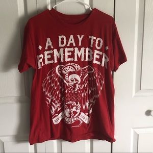 Large A day to remember band tee no holes/tears smoke free home